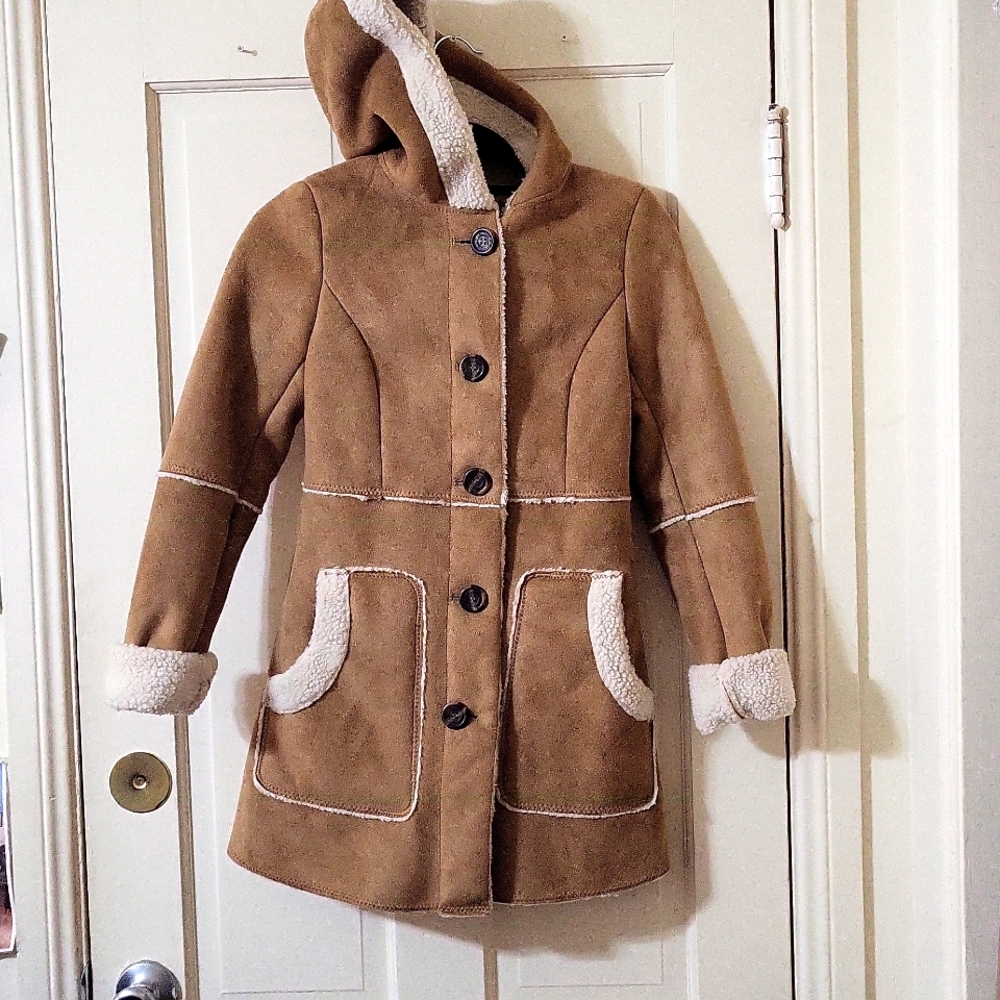 Faux Suede Coat